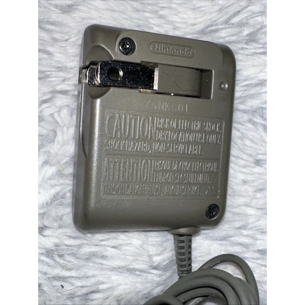 Nintendo DS Lite AC Adapter Wall Charger USG-002 Official OEM Grey